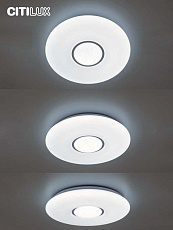 Потолочный светодиодный светильник Citilux Санта CL723480G 3