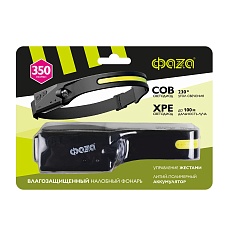 Налобный светодиодный фонарь ФАZA аккумуляторный 350 лм AccuFH3-L3W/L3W-FLEX 1