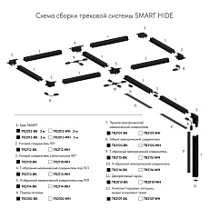 Прямой соединитель для шинопровода Denkirs Smart Base TR2101-WH 2