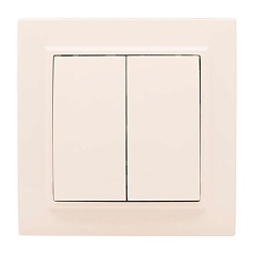 Выключатель 2-кл. СП 10А бежевый Минск EKF ERV10-023-20