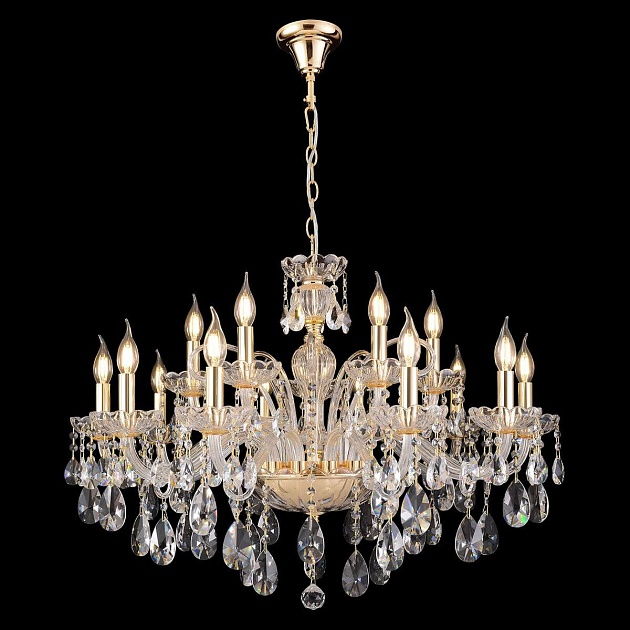 Подвесная люстра Crystal Lux MONICA SP10+5 GOLD Фото № 8