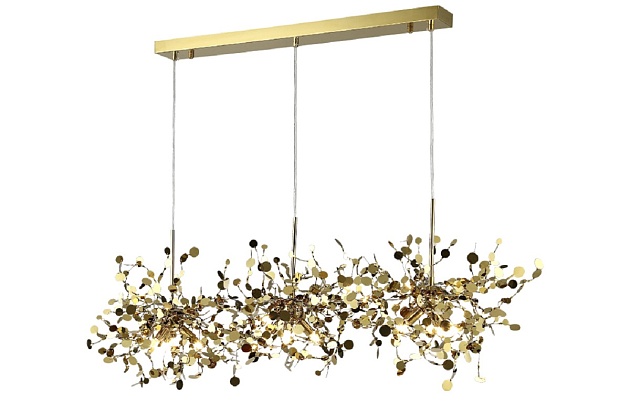 Подвесная люстра Crystal Lux GARDEN SP3х3 L1200 GOLD изображение 2 Подвесная люстра Crystal Lux GARDEN SP3х3 L1200 GOLD Фото № 2