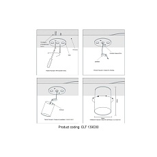 Потолочный светодиодный светильник Crystal Lux CLT 139C80 GO 4000K 1