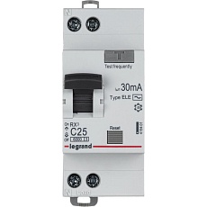 Выключатель автоматический дифференциального тока Legrand RX3 1П+Н 25А 6кА AC 419401 