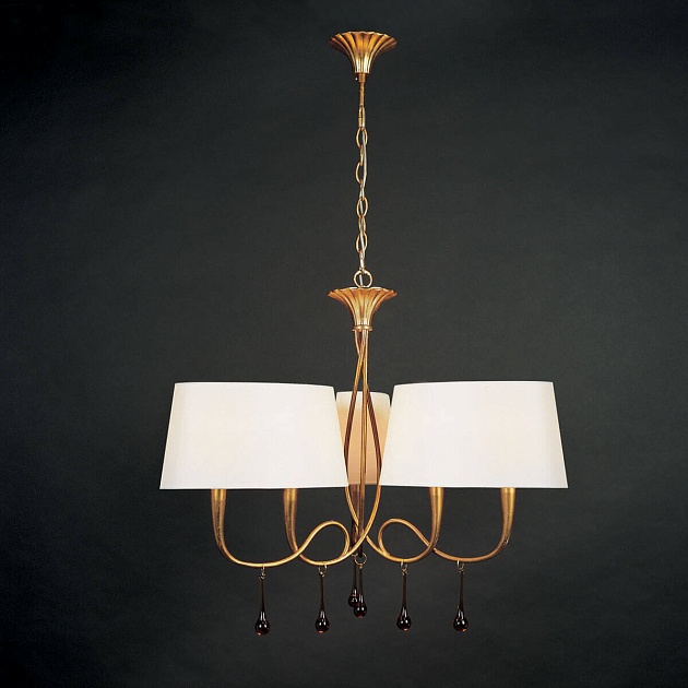 Подвесная люстра Mantra Paola Painted Gold 3540 Фото № 4