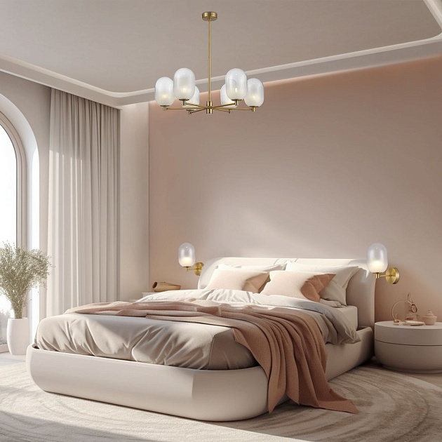 Подвесная люстра Eurosvet Loona 60161/6 латунь Фото № 6