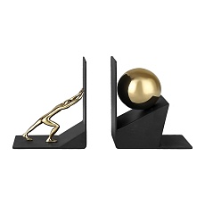 Держатель для книг ArtHomeDecor GLOBAL WORK 7298 GOLD & BLACK