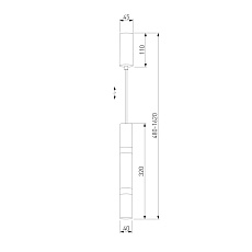 Подвесной светодиодный светильник Eurosvet Axel 50210/1 LED белый 1