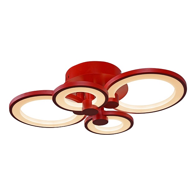 Потолочная светодиодная люстра iLedex Ring A001/4 Red Фото № 2