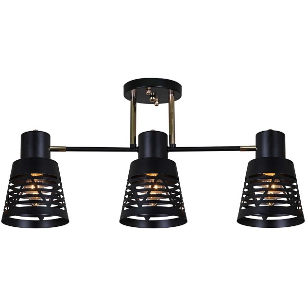 Люстра Reluce 06074-3.3-03 BK+FG Фото № 1