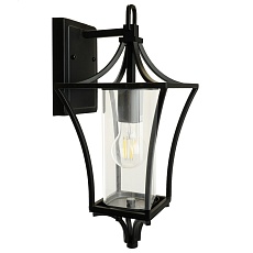 Светильник садово-парковый Feron PL731 на стену вниз  60W E27 230V, черный 51269 5