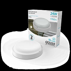 Настенно-потолочный светодиодный светильник Gauss Elementary 126411224 4