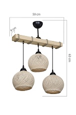 Подвесная люстра Toplight Lydia TL1614L-03WW 3