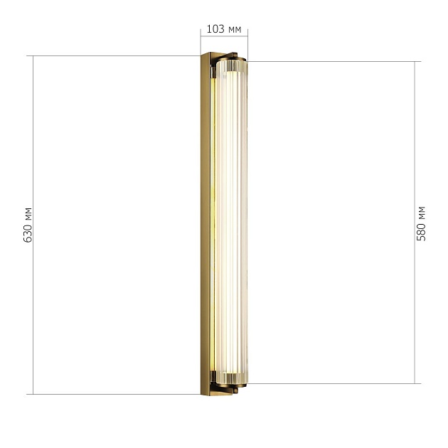 Настенный светодиодный светильник ST Luce Bamboo SL6224.311.01 Фото № 3