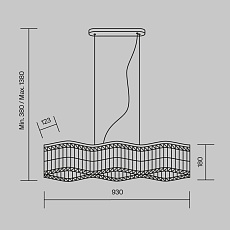 Подвесной светильник Maytoni Dune DIA005PL-06G 1