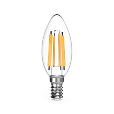 Лампа светодиодная филаментная Gauss E14 13W 2700K прозрачная 103801113