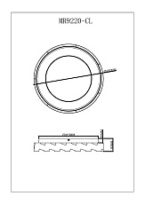 Потолочный светодиодный светильник MyFar Ceiling Leda MR9220-CL 1