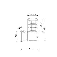 Уличный настенный светильник Arte Lamp Tokyo A5316AL-1BK 1
