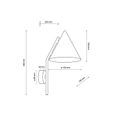 Настенный светильник TK Lighting CONO BRICK a070963 2