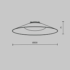 Подвесной светодиодный светильник Maytoni Technical Pendant system Parity Campana TR127B-12W3K-W 2