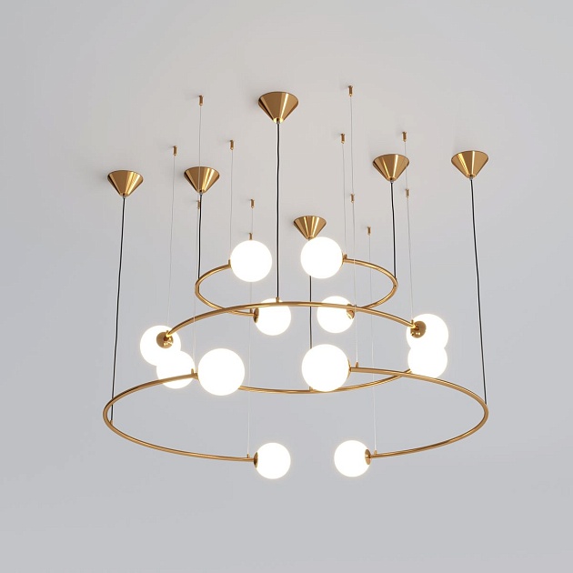 Подвесная люстра Bogates Brook 359/12 латунь изображение 7 Подвесная люстра Bogates Brook 359/12 латунь Фото № 7