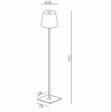 Уличный светодиодный светильник Lucide Justin 27888/05/30 1