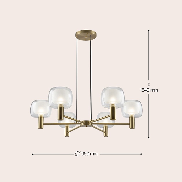 Подвесная люстра Maytoni Vision MOD411PL-06G изображение 2 Подвесная люстра Maytoni Vision MOD411PL-06G Фото № 2