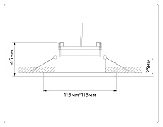 Встраиваемый светильник Ambrella light TECHNO SPOT TN51917 3