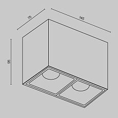 Потолочный светодиодный светильник Maytoni Technical Alfa Led C065CL-02-L12W4K-B 3