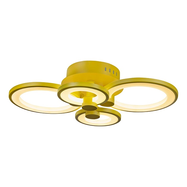 Потолочная светодиодная люстра iLedex Ring A001/4 Yellow изображение 3 Потолочная светодиодная люстра iLedex Ring A001/4 Yellow Фото № 3