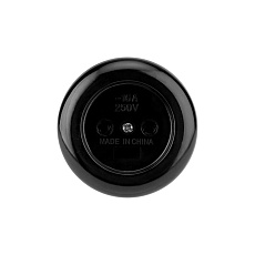 Розетка штепсельная карболитовая открытой установки б/з 16 А, черная Rexant 11-8980 2