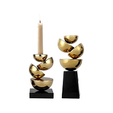 Подсвечник ArtHomeDecor FRAGMENT 6933 S GOLD & BLACK 1