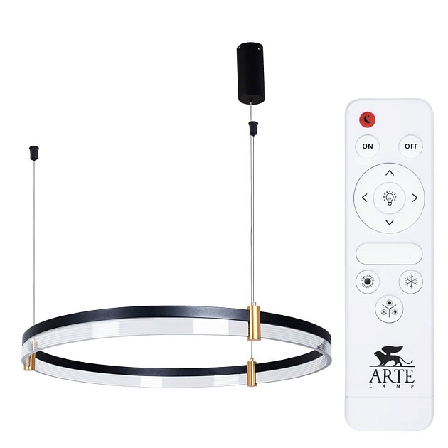 Подвесной светодиодный светильник Arte Lamp Mercury A2184SP-1BK Фото № 1