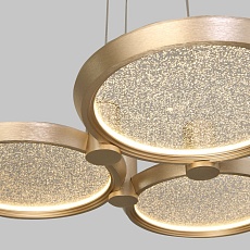 Подвесной светодиодный светильник Eurosvet Crespella 90034/3 золото 1