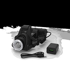 Налобный светодиодный фонарь Gauss аккумуляторный 110х105 450 лм GF407 5