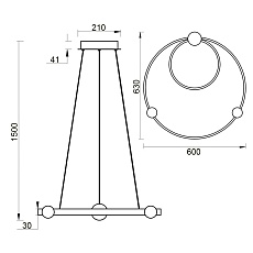Подвесной светильник Vele Luce Atomo VL7252P12 4