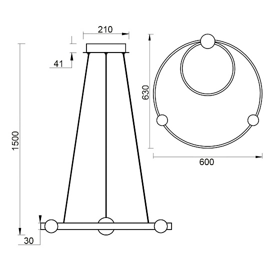 Подвесной светильник Vele Luce Atomo VL7252P12 Фото № 5