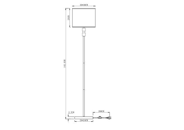 Торшер Arte Lamp North A5896PN-1PB изображение 2 Торшер Arte Lamp North A5896PN-1PB Фото № 2
