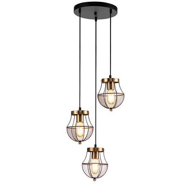 Подвесная люстра Indigo Pallo 10011/3P Gold V000189 изображение 1 Подвесная люстра Indigo Pallo 10011/3P Gold V000189 Фото № 1