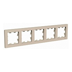 Рамка 5-постовая Systeme Electric AtlasDesign песочный ATN001205
