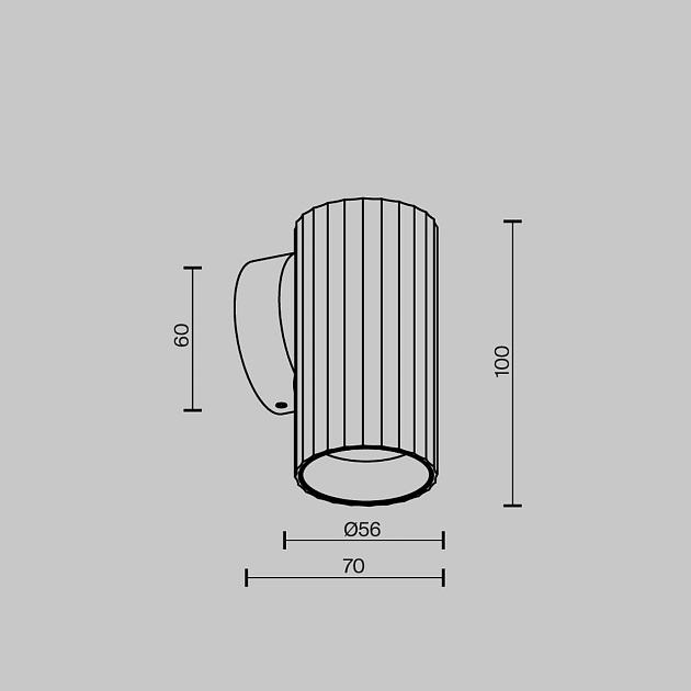 Бра Maytoni Technical Calipso C106WL-01-GU10-B изображение 2 Бра Maytoni Technical Calipso C106WL-01-GU10-B Фото № 2