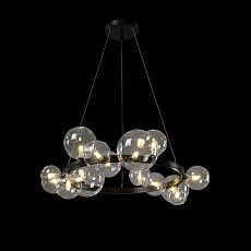 Подвесная люстра Crystal Lux Agata SP15 V2 Black/Transparente 3