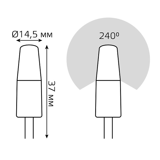 Лампа cветодиодная Gauss G4 3W 4100K прозрачная 18723 изображение 5 Лампа cветодиодная Gauss G4 3W 4100K прозрачная 18723 Фото № 5