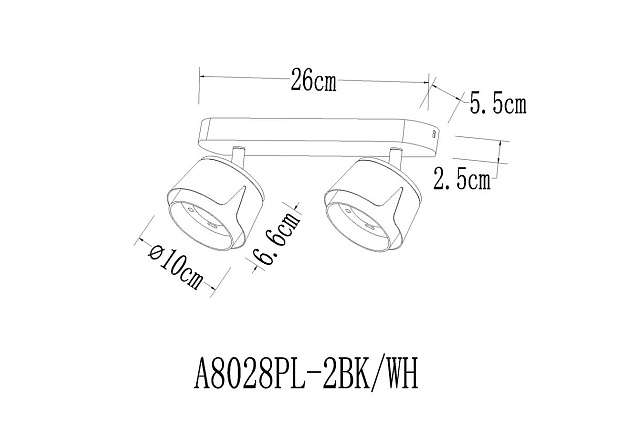 Спот Arte Lamp Amaks A8028PL-2WH изображение 2 Спот Arte Lamp Amaks A8028PL-2WH Фото № 2