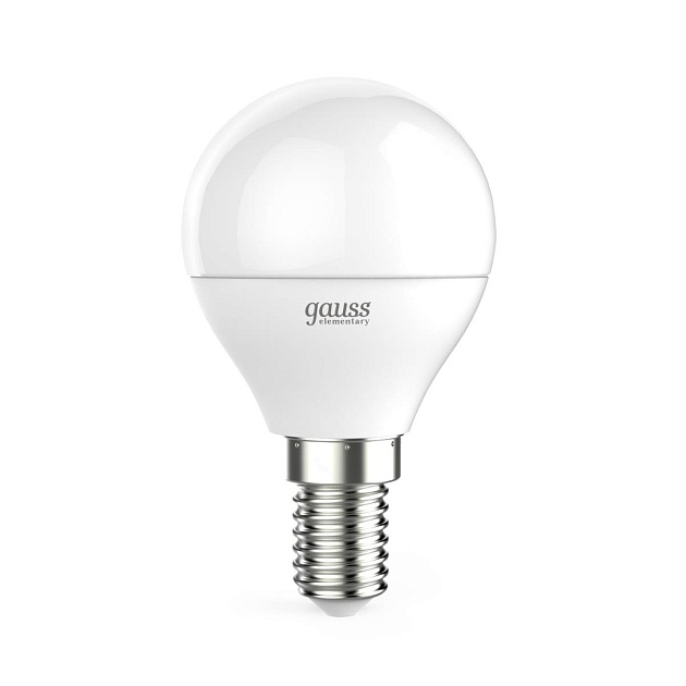 Лампа светодиодная Gauss E14 8W 3000K матовая 53118 Фото № 1