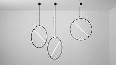 Подвесной светодиодный светильник Siled Truba Hoop 7372999 4