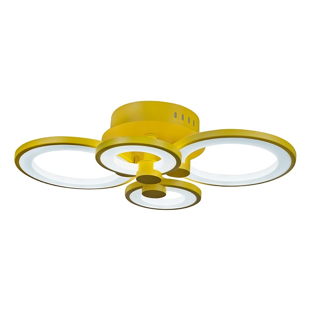 Потолочная светодиодная люстра iLedex Ring A001/4 Yellow изображение 2 Потолочная светодиодная люстра iLedex Ring A001/4 Yellow Фото № 2