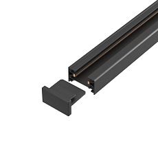 Шинопровод однофазный с питанием и заглушкой Crystal Lux CLT 0.11 01 L1000 BL 3