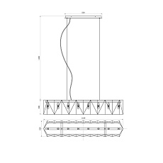 Подвесной светильник Lucia Tucci 4671.8 Black 1