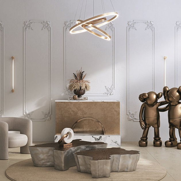 Подвесной светодиодный светильник Maytoni Rim MOD058PL-L74BSK Фото № 5